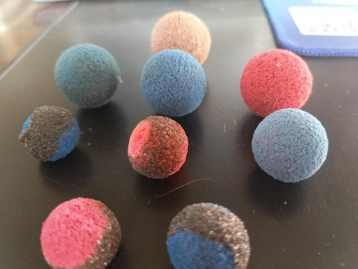 海綿膠球，金剛砂膠球